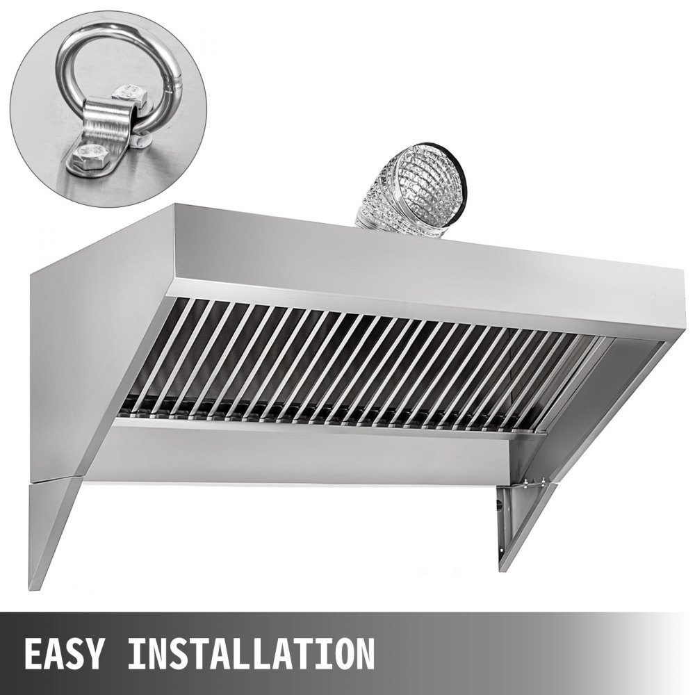 Scarico A Cappa Aspirante Cappa Nerofumo A Cucina In Acciaio Inox 71x30 Pollici