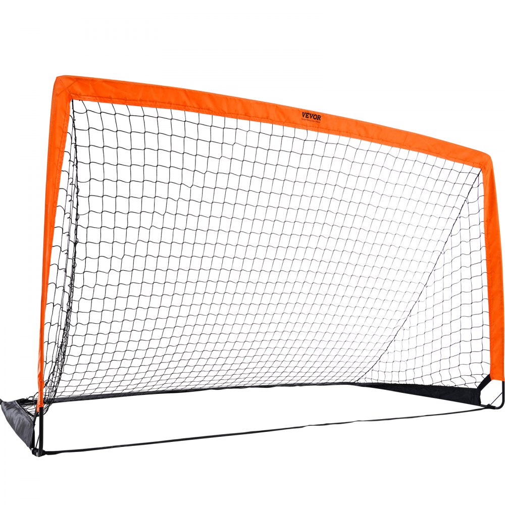 VEVOR Porta da Calcio Pop-up per Bambini 190 x 100 cm Portatile, Cancello da Calcio per Bambini da Giardino Portatile Telaio in Fibra di Vetro per l'Allenamento, Porta da Calcio per Bambini da Cortile