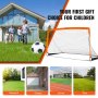 VEVOR Porta da Calcio Pop-up per Bambini 190 x 100 cm Portatile, Cancello da Calcio per Bambini da Giardino Portatile Telaio in Fibra di Vetro per l'Allenamento, Porta da Calcio per Bambini da Cortile
