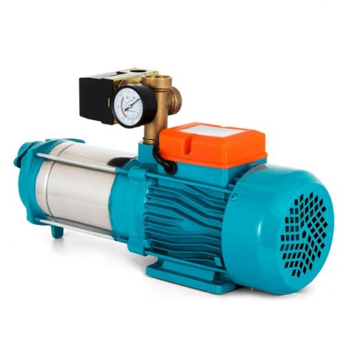Pompa Centrifuga 1300w Pompa Acqua Acciaio Inossidabile 5100 L/h Con Manometro