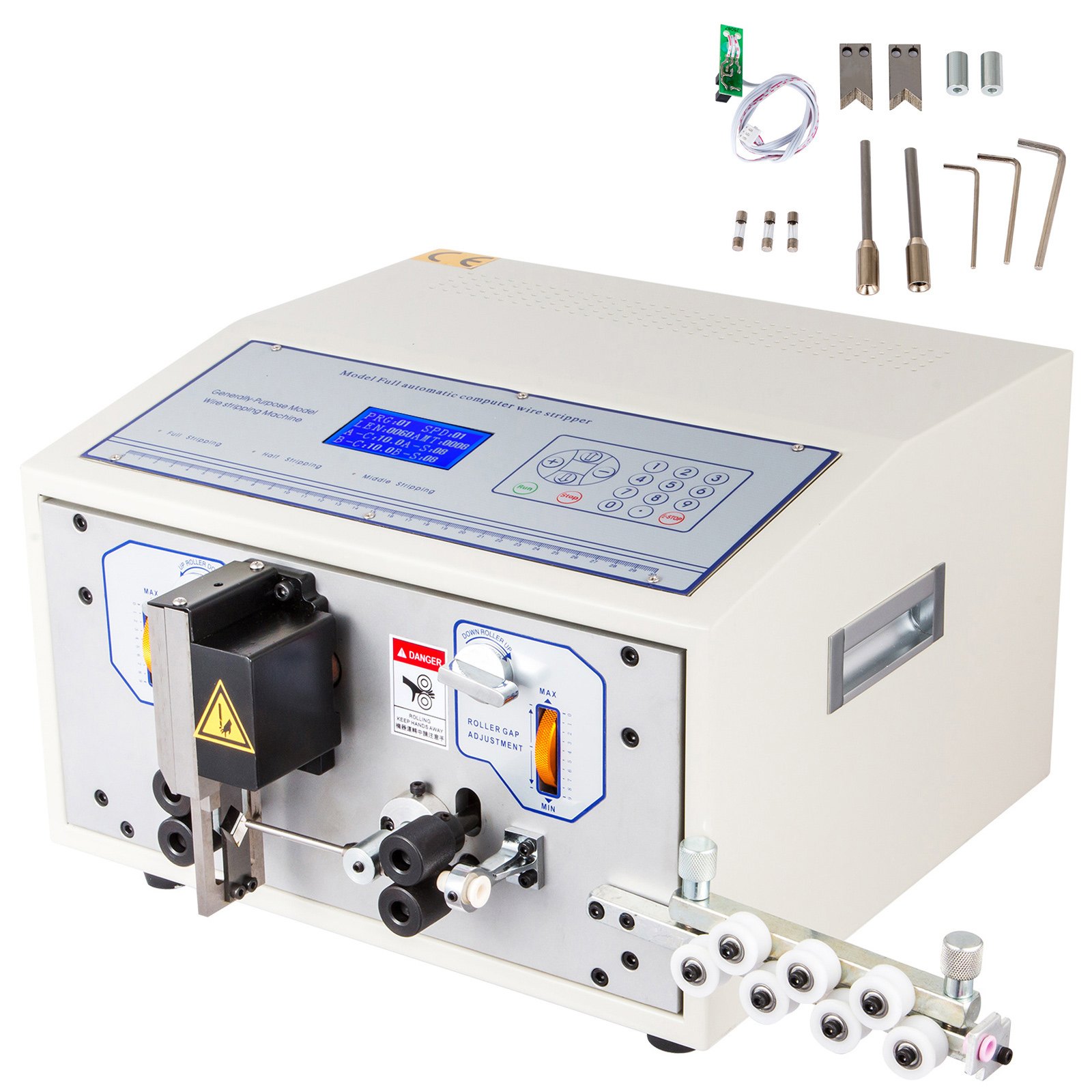 Computer Macchina Spellacavi 0,1-4,5 Mm² 200w Ac 220v Cavo Con Interfaccia Lcd