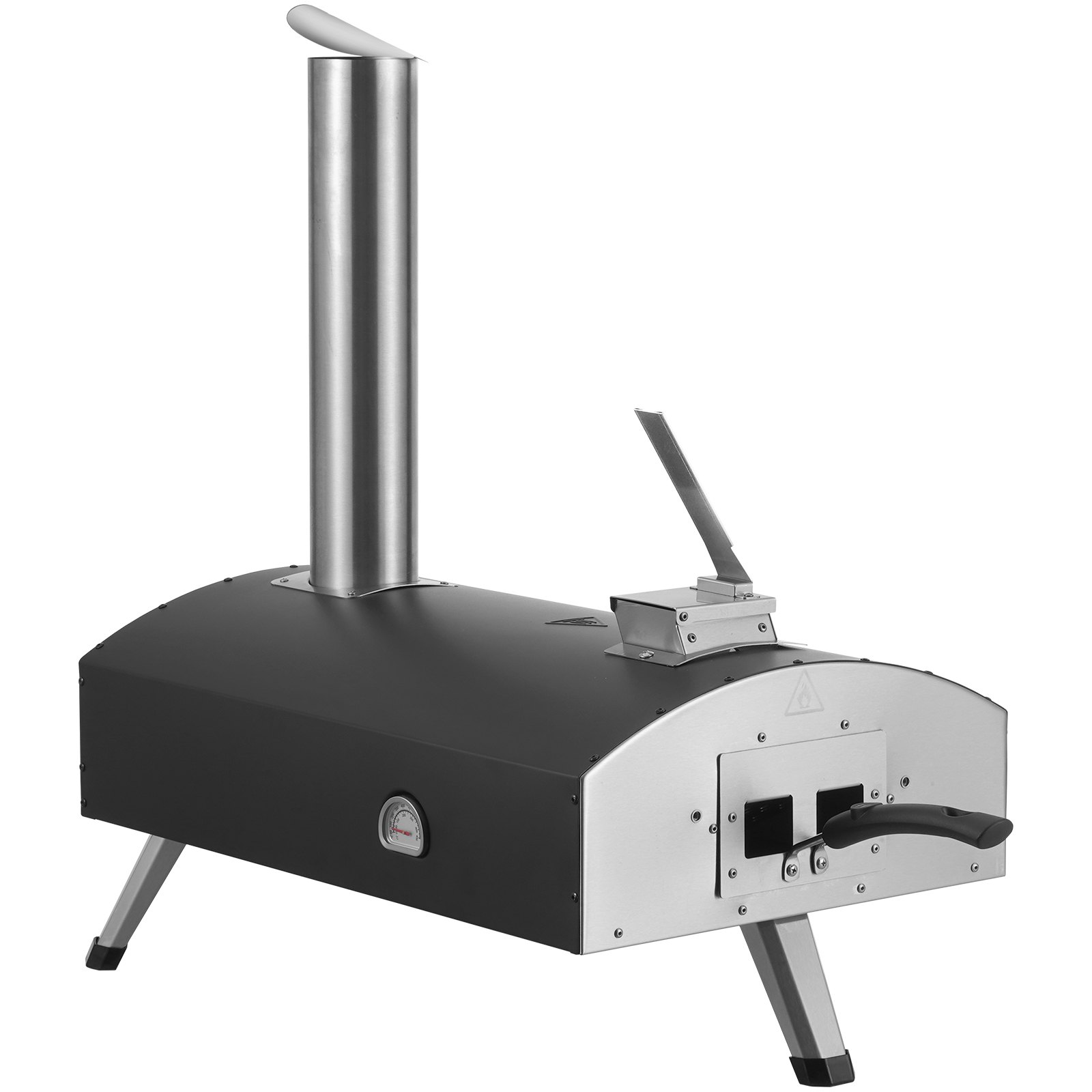 VEVOR Forno Esterno 304 mm Portatile di Legno con Accessori Pizza da Campeggio