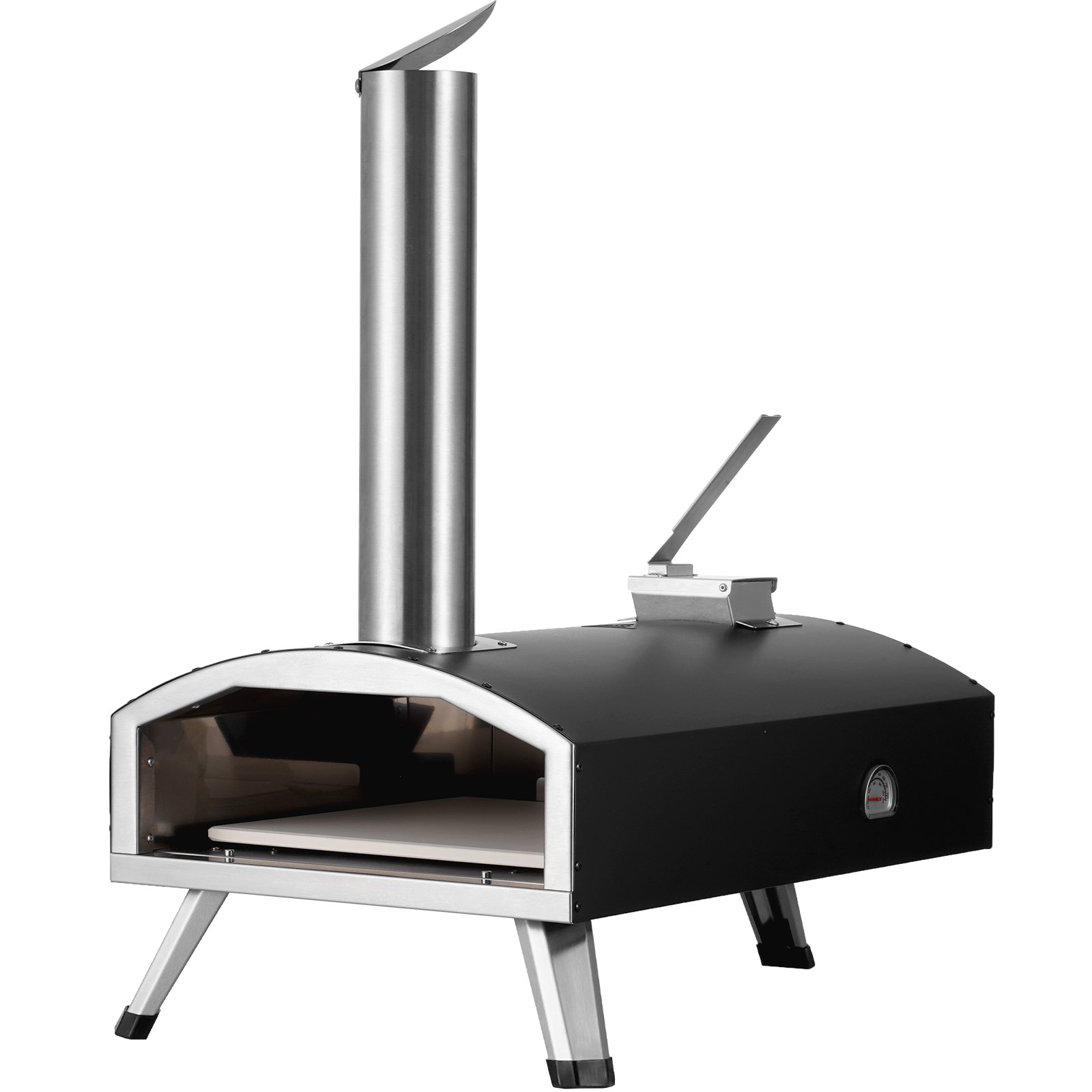 VEVOR Forno Esterno 304 mm Portatile di Legno con Accessori Pizza da Campeggio