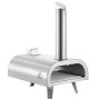 VEVOR Forno per Pizza da Esterno Portatile, Forno a Legna per Pizza da 12 pollici, Stufa a Pellet di Legno Termometro Integrato per Campeggio all'Aperto, Cortile, Giardino, Argento