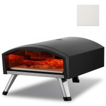 VEVOR Forno per Pizza da Esterno a Gas 304 mm Portatile Spray per Campeggio