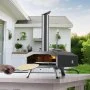 VEVOR Forno per Pizza a Doppio Combustibile Esterno 304 mm, Forno per Pizza per Esterni Alimentato a Pellet e Gas con Pietra per Pizza in Cordierite Ispessita, Gamba Pieghevole per Campeggio Cortile