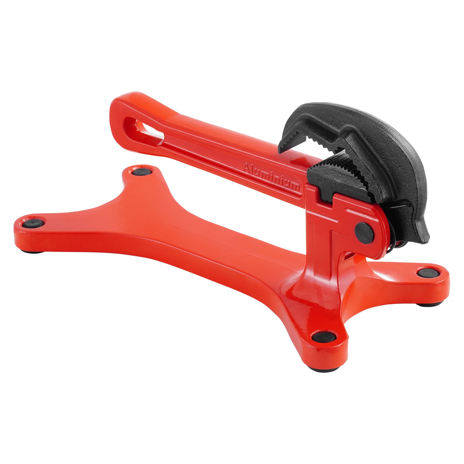 VEVOR Morsa per Tubi Portatile 270 x 115 x 130 mm Morsa per Tubi in Alluminio Leggero, Ideale per Installazione, Riparazione e Manutenzione Idraulica in Loco, Adatta a Vari Cantieri