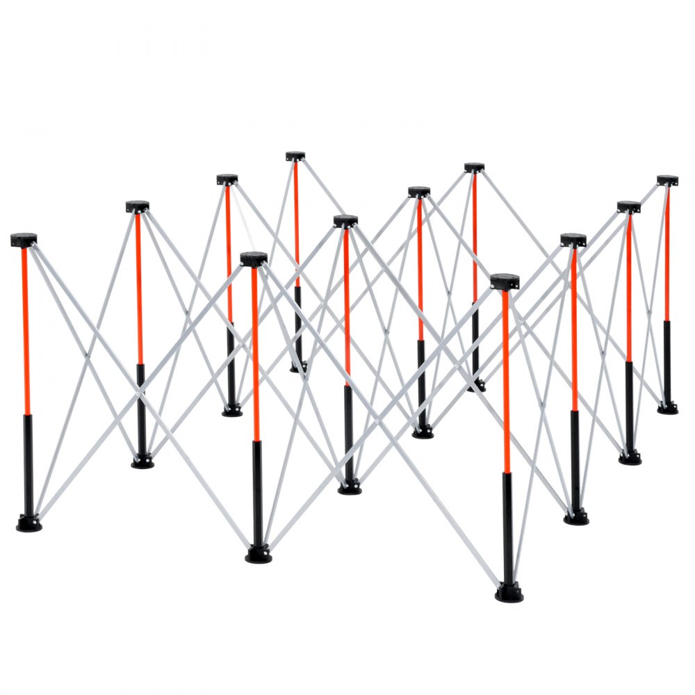 VEVOR Portable Folding Assembly Stand (1865 x 1261 x 733 mm), Collapsible Workbench Stand with 2041 kg Load Capacity & Storage Bag (no tabletop) for Garage Workshop