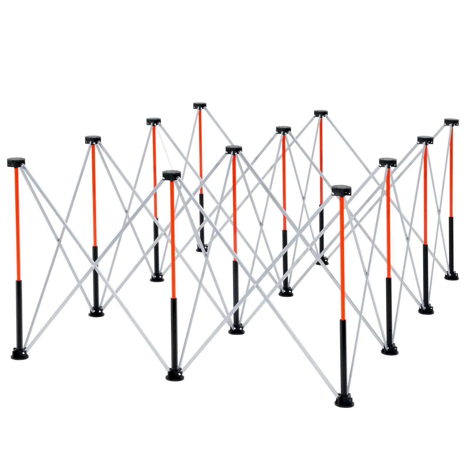 VEVOR Banco da Lavoro Pieghevole Portatile 1865 x 1261 mm Tavolo di Lavoro Pieghevole Senza Montaggio, Carico di 2041 kg con Borsa Portaoggetti, Piano del Tavolo Non Incluso, per Garage, Officina