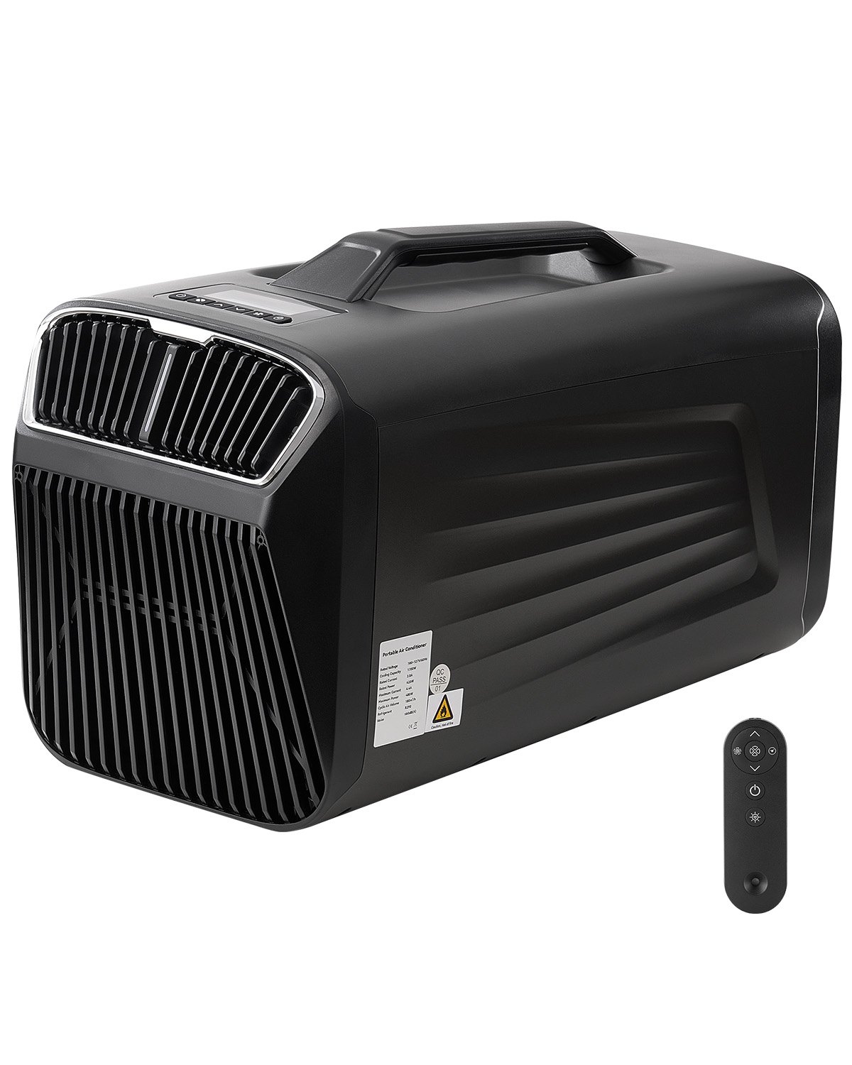 VEVOR Condizionatore d'Aria Portatile 4220,24 KJ Condizionatore d'Aria da Campeggio per Tende, Unità di Condizionamento dell'Aria 3 Velocità, Compatibile CA/CC per Camper, Uso Domestico, Grigio Scuro