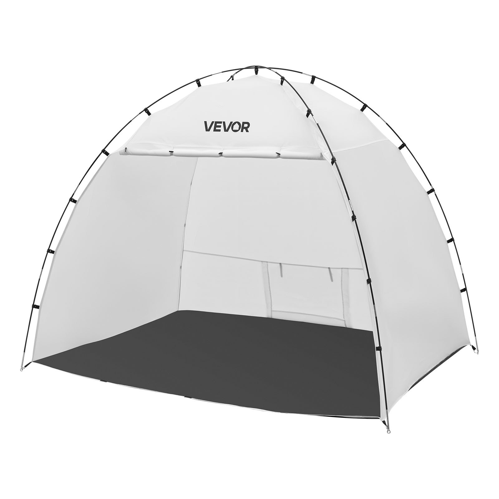 VEVOR Tenda per Cabina di Verniciatura a Spruzzo Portatile Area Lavoro 233x172x190 cm, Tenda per Verniciatura a Spruzzo Cabina Impermeabile e Pieghevole con Pavimento Integrato Porta Avvolgibile