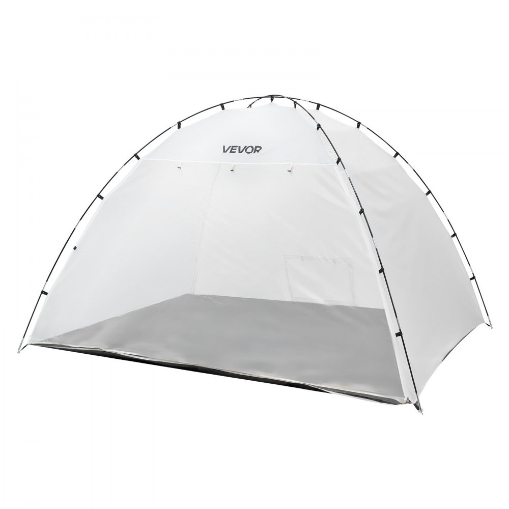 VEVOR Tenda per Cabina di Verniciatura a Spruzzo Portatile Area Lavoro 293x230x188 cm, Tenda per Verniciatura a Spruzzo Cabina Pieghevole Pavimento Integrato Porta Avvolgibile per Armadi Sedie Tavoli