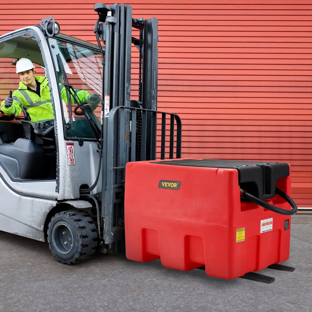 VEVOR Serbatoio Benzina Diesel Portatile 182L, Serbatoio Rifornimento Carburante, Pompa di Trasferimento 12V, 40 L/Min, Tubo Flessibile 4 m, Pistola per Rifornimento per Veicoli Settore Agricolo