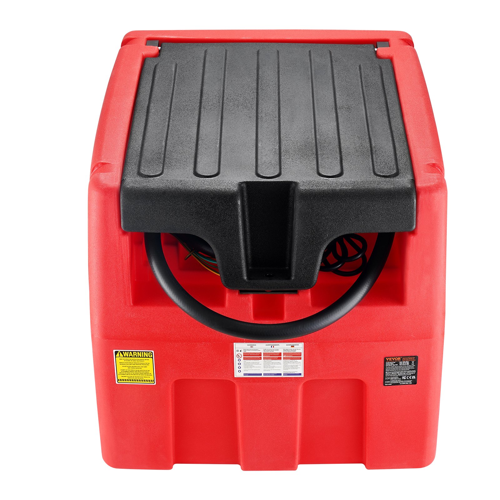 VEVOR Serbatoio Benzina Diesel Portatile 182L, Serbatoio Rifornimento Carburante, Pompa di Trasferimento 12V, 40 L/Min, Tubo Flessibile 4 m, Pistola per Rifornimento per Veicoli Settore Agricolo
