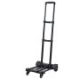 VEVOR Carrello a Mano Pieghevole, Capacità di Carico di 135 kg, Carrello Portabagagli Pieghevole con 4 Ruote, 2 Corde Elastiche e Base Espandibile, Carrello Multiuso per Trasporto Bagagli