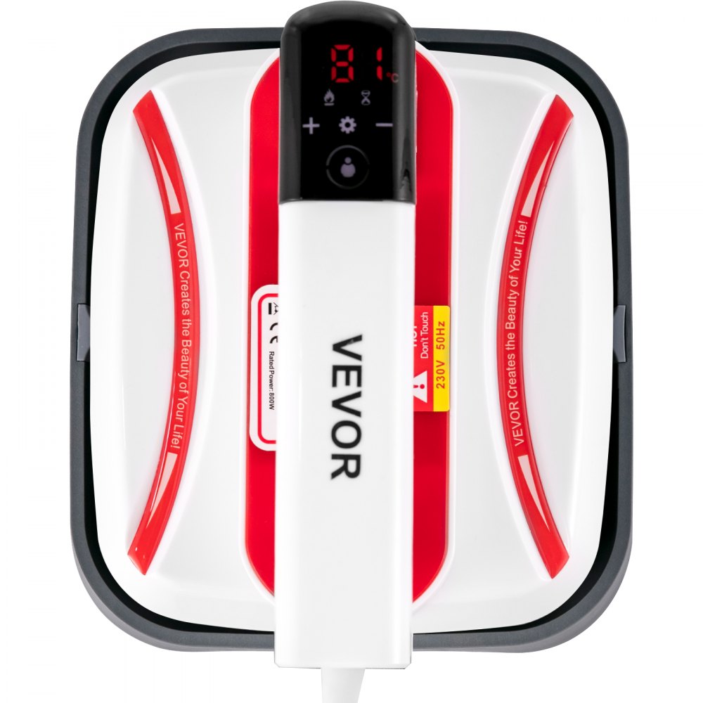 Pressa di Calore 7 x 8, Mini Pressa Portatile Rossa con Accessori per Magliette