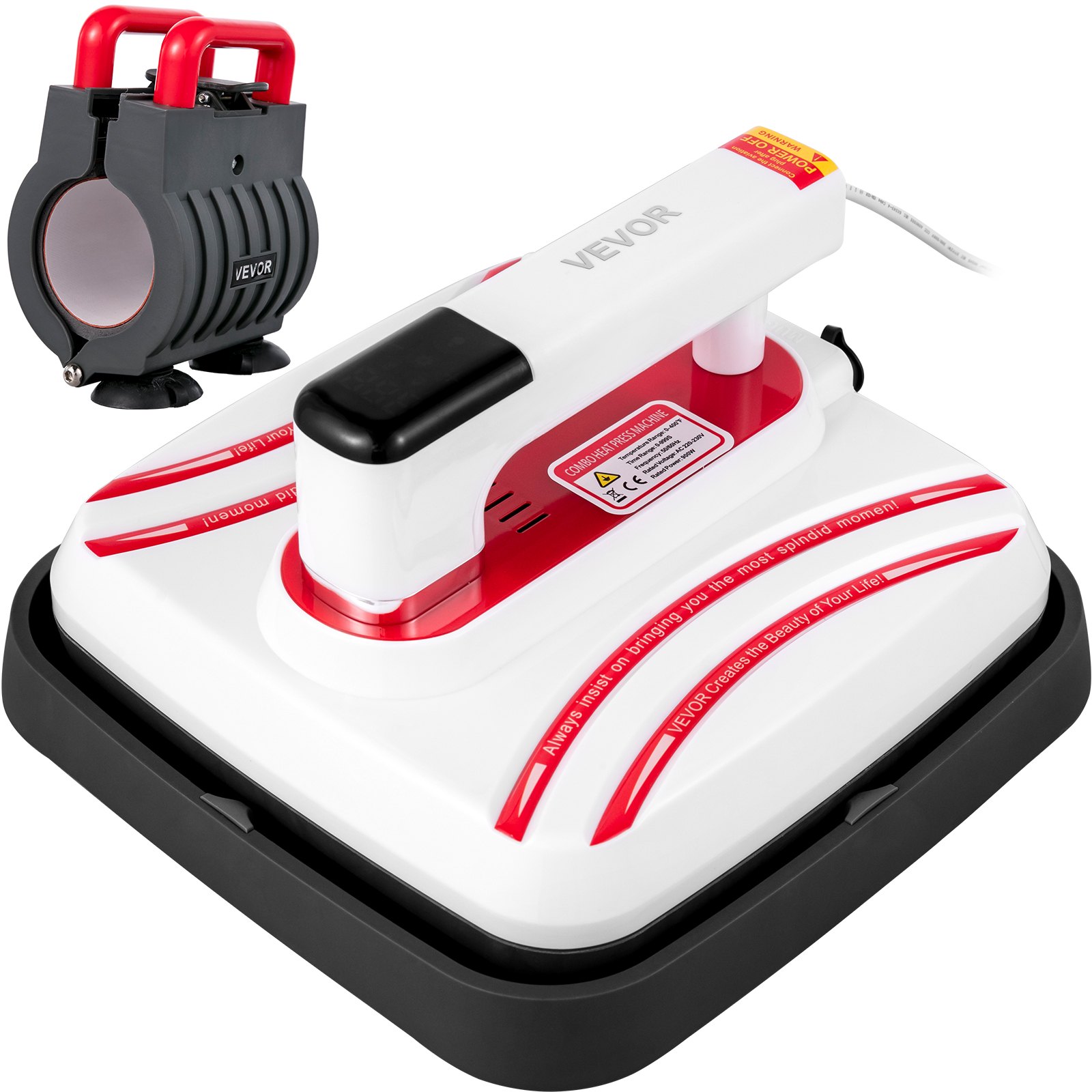 Termopressa Easy Press 12x10 Pollici Portatile 2 In 1 Termopressa Di Tazza Tappo