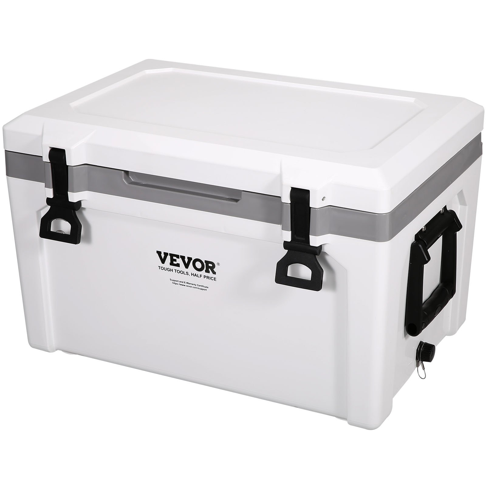VEVOR Passive Cooler Box Ice Box 57.26 L, Insulated Cooler Box Camping Thermobox 45-50 Cans, Camping Box Refrigerator with a Basket, Portable Insulated Cooler Box, Multifunctional Ice Chest Cooler