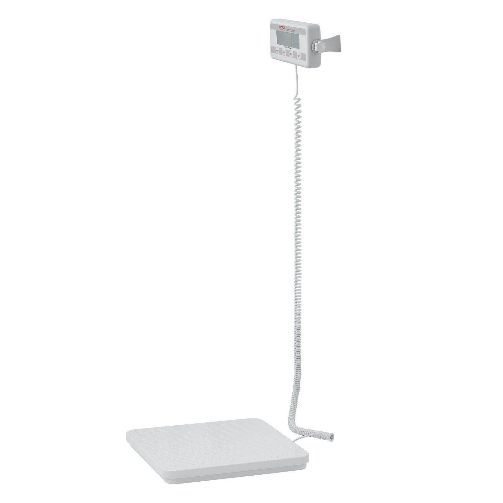 VEVOR Portable Medical Scale, Professional Doctor's Scale for Weighing - with Non-Slip Platform, 2 Units, Hold and Tare Function, Digital Doctor's Scale for Gym, Home, Hospital, Weight Capacity 209 kg