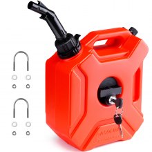 VEVOR Tanica per gas portatile per serbatoio carburante da 1,3 galloni/5 litri con serratura per moto ATV SUV UTV