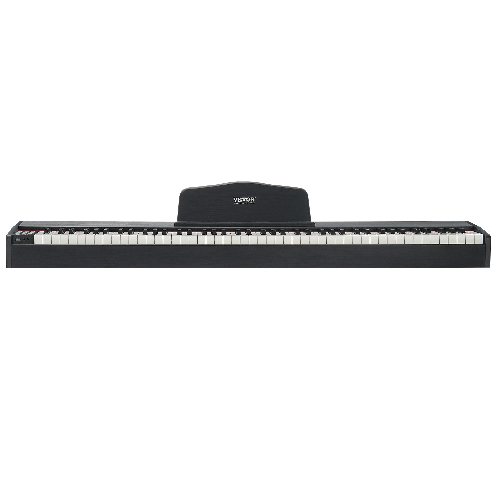 VEVOR Pianoforte Digitale con 88 Tasti Completamente Pesati, Set Tastiera Elettrica Portatile con Doppia Tastiera, Pianoforte Elettrico Altoparlanti, Pedale Sustain, Cuffie, Bluetooth USB MIDI