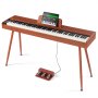 VEVOR Pianoforte Digitale 88 Tasti Completamente Pesati Supporto 4 Gambe