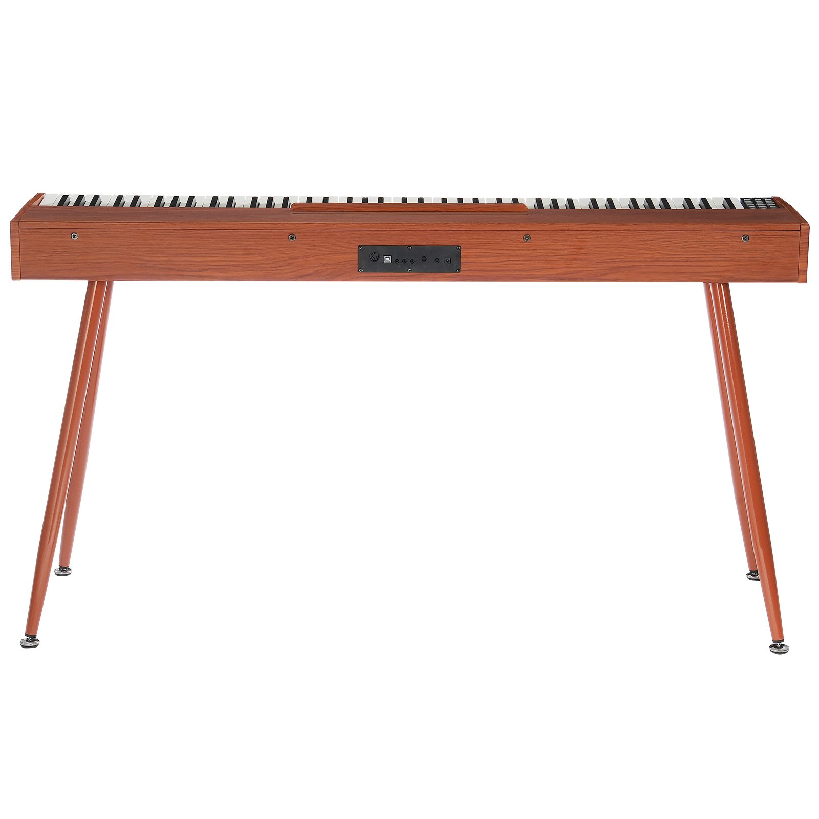 VEVOR Pianoforte Digitale con 88 Tasti Completamente Pesati, Set Tastiera Elettrica Portatile con Altoparlanti, Supporto per Pianoforte Elettrico 4 Gambe con Cuffie, Bluetooth, USB, MIDI, Marrone