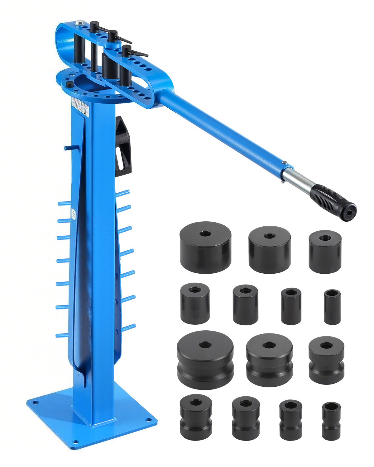 VEVOR Piegatubi Manuale per Tubi con Diametro Esterno Massimo 5,08 cm con 14 Matrici di Piegatura, Utensile per Piegatura Tubi a 200° in Rame Alluminio Ferro, per Riparazione Auto Frigoriferi