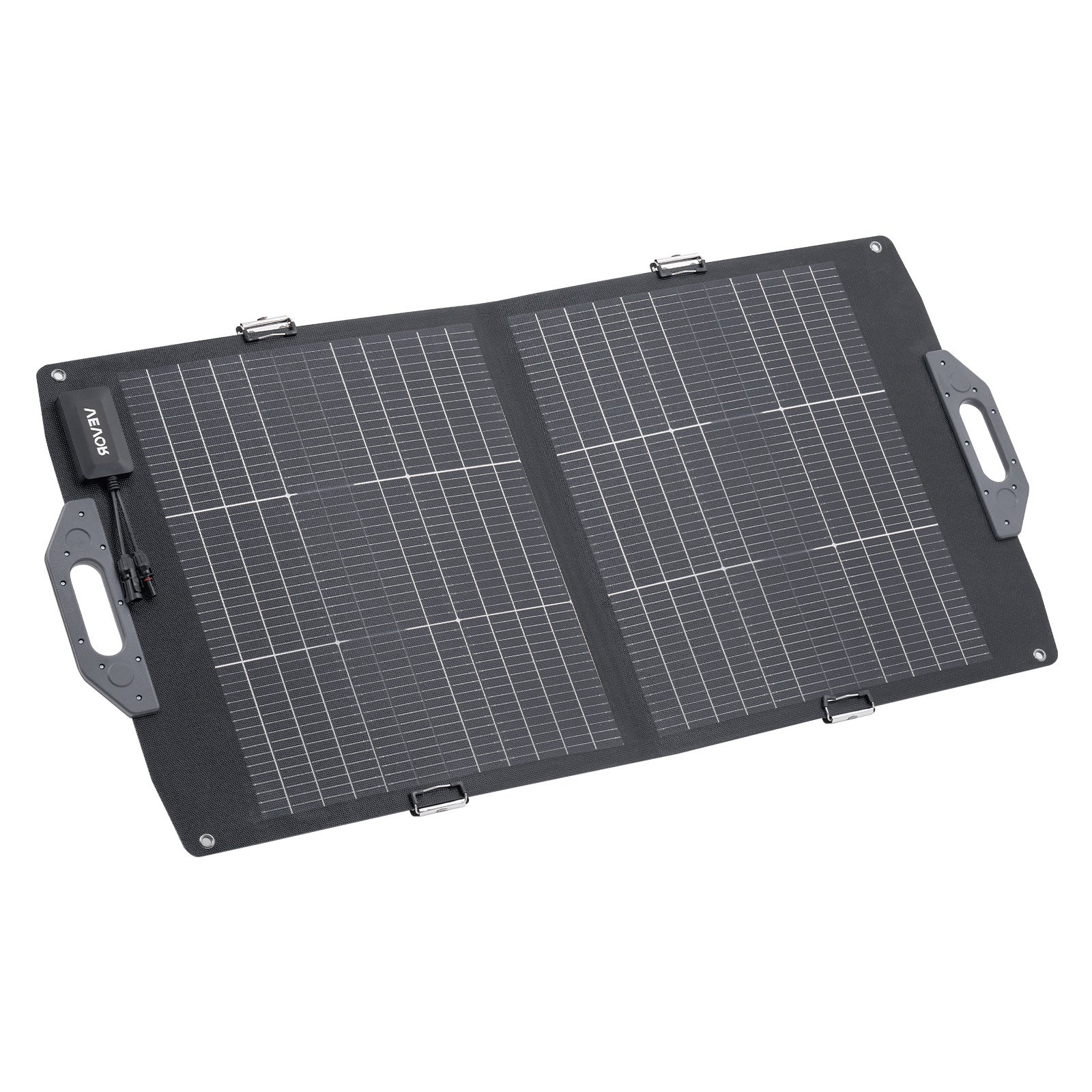 VEVOR Pannello Solare Bifacciale Portatile da 100 W, Pannello Fotovoltaico Monocristallino Pieghevole di Tipo N da 16 BB, Caricabatterie Solare Portatile con Uscita MC4, Tipo C per Campeggio