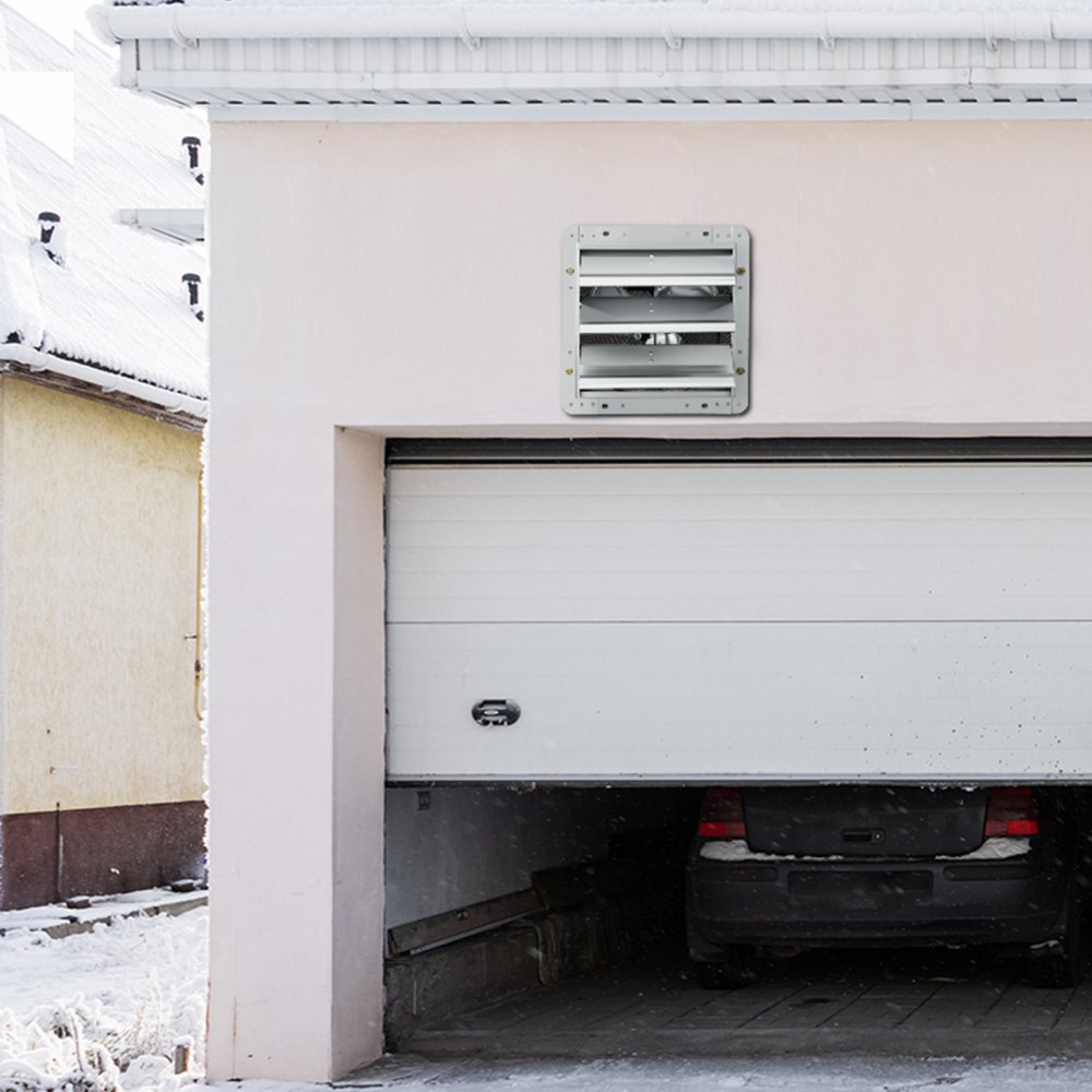 VEVOR Ventilatore di Scarico Serranda, 254 mm Alta velocità 1400 Giri/min 1250 m³/h, Ventilatore Soffitta Montaggio a Parete Alluminio Motore AC, Ventilazione Raffreddamento per Serre, Garage, Negozi