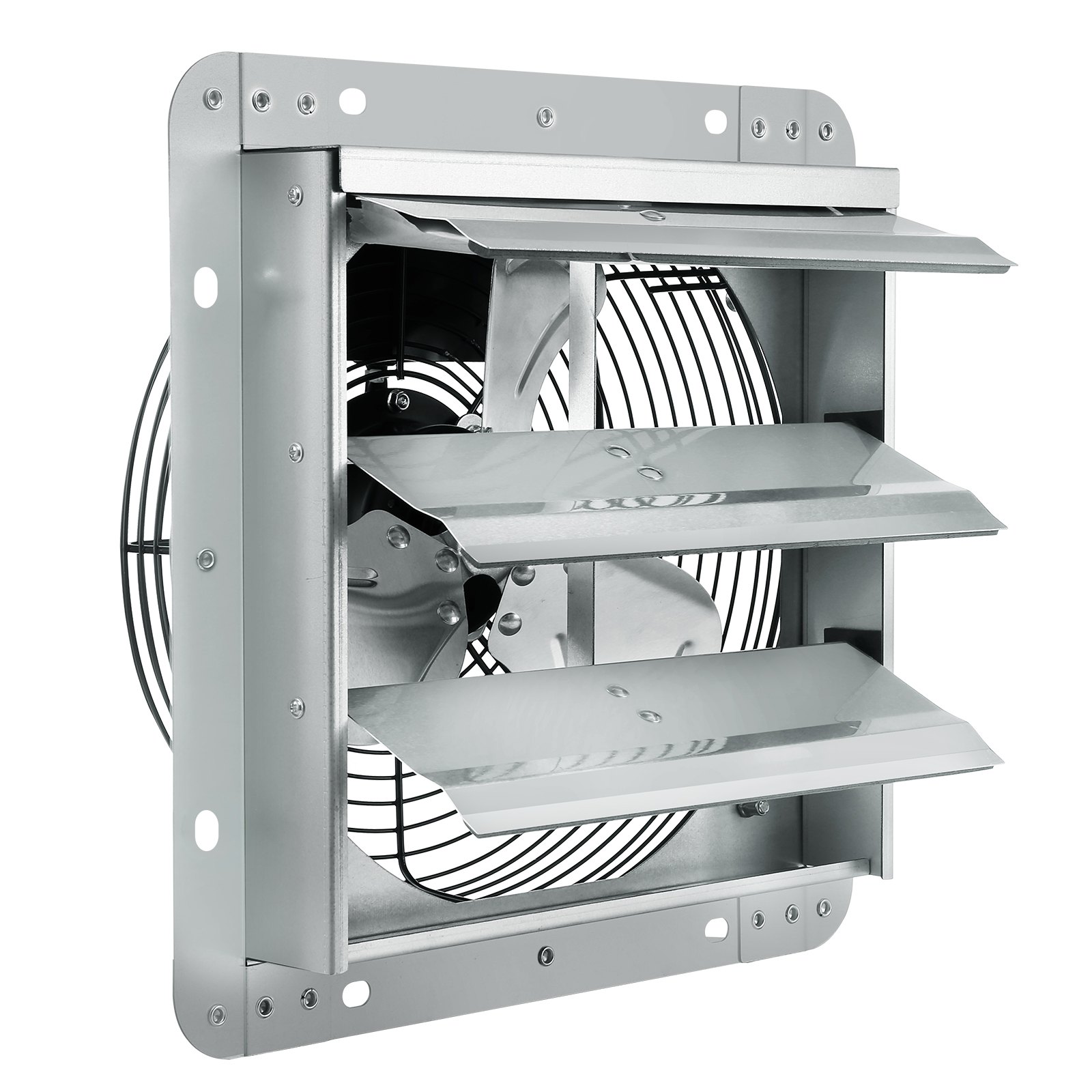 VEVOR Ventilatore di Scarico Serranda, 254 mm Alta velocità 1400 Giri/min 1250 m³/h, Ventilatore Soffitta Montaggio a Parete Alluminio Motore AC, Ventilazione Raffreddamento per Serre, Garage, Negozi