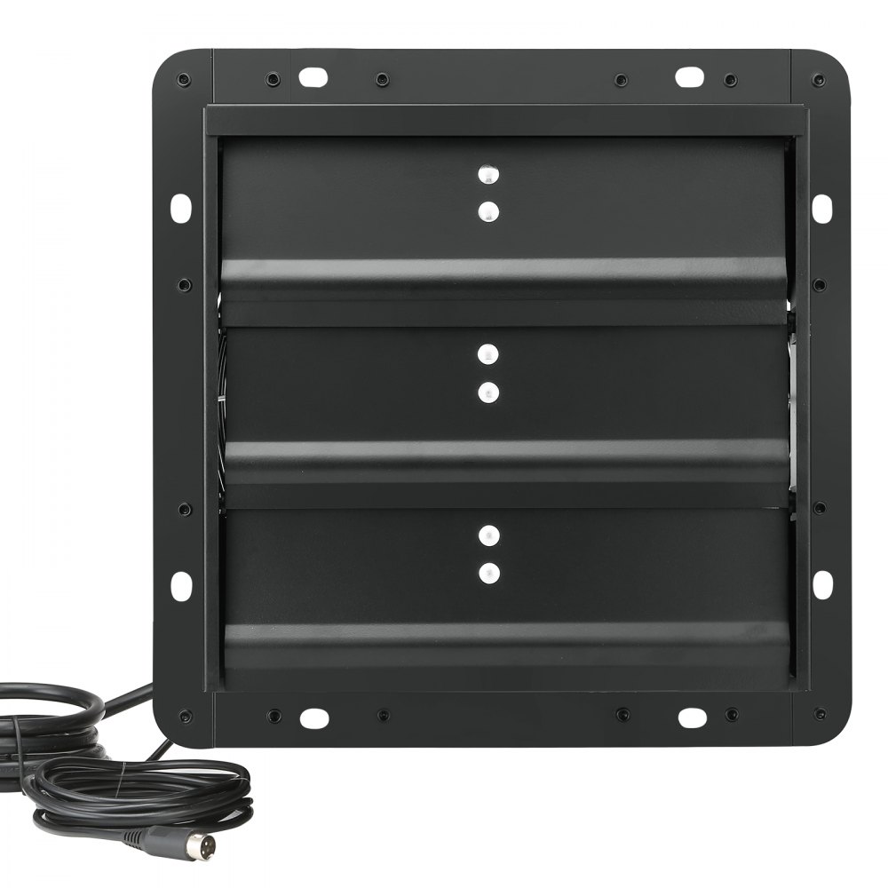 VEVOR Ventilatore di Scarico con Serranda, 254 mm 1400 m³/h Regolatore di Temperatura Umidità, Motore EC, con Montaggio Parete Velocità Variabile, Ventilazione e Raffreddamento per Serre, Garage