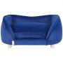 VEVOR Divano per Animali Domestici 71 x 50,5 x 30 cm Divano per Cani Gatti di Taglia Media, Divano Letto per Cani Morbido Vellutato, Divano per Cani Gatti Domestici Capacità di Carico 37 kg Blu Scuro