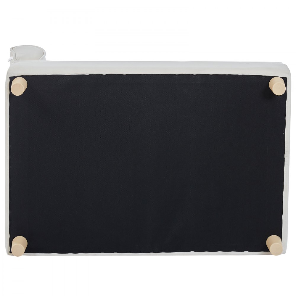 VEVOR Divano per Animali Domestici 910 x 585 x 415 mm Divano per Cani Gatti di Taglia Grande, Divano Letto per Cani Morbido Vellutato, Divano per Cani Gatti Domestici Capacità di Carico 50 kg Bianco