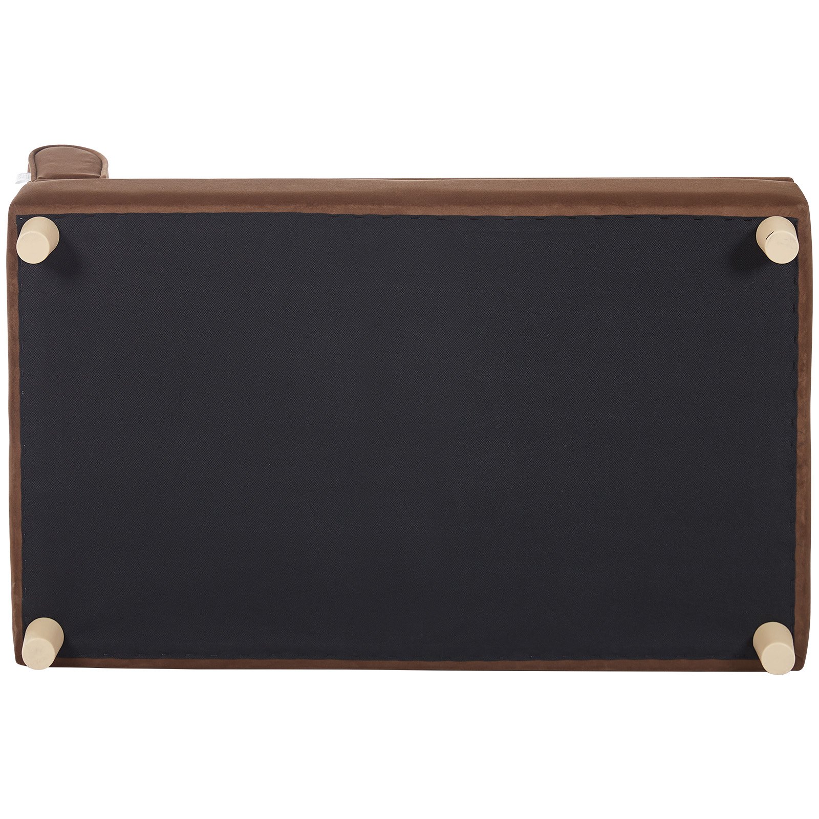 VEVOR Divano per Animali Domestici 910 x 585 x 415 mm Divano per Cani Gatti di Taglia Grande, Divano Letto per Cani Morbido Vellutato, Divano per Cani Domestici Capacità di Carico 50 kg Marrone Scuro