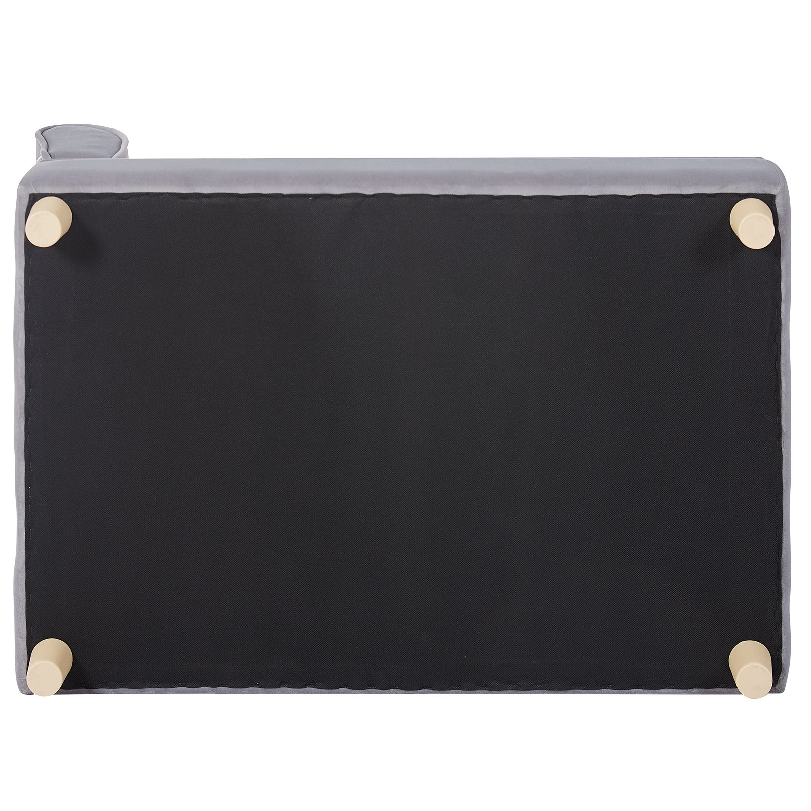 VEVOR Divano per Animali Domestici 910 x 585 x 415 mm Divano per Cani Gatti di Taglia Grande, Divano Letto per Cani Morbido Vellutato, Divano per Cani Gatti Domestici Capacità di Carico 50 kg Grigio