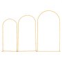 VEVOR Supporto per Fondale ad Arco 2,2 / 2 / 1,8 m, Set da 3, Struttura Stabile, Facile da Montare, Set di Fondali ad Arco per Feste per Matrimoni, Feste di Compleanno, Decorazioni per Cerimonie