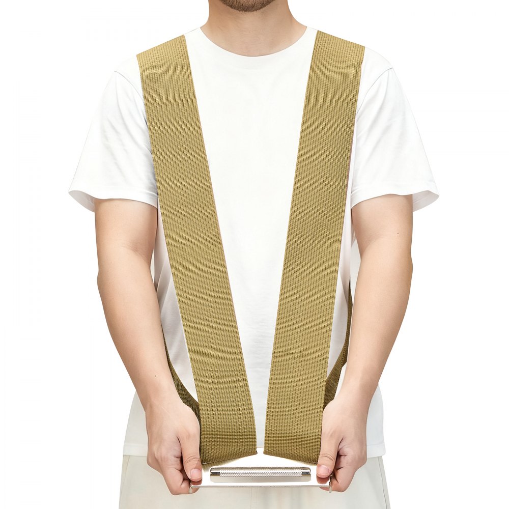 VEVOR Cinghie per Traslochi Sistema di Sollevamento e Spostamento per 2 Persone con 2 Cinghie di Imbracatura 1 Cinghia Portante e 1 Cinghia Portatile, per Spostare Mobili, Elettrodomestici