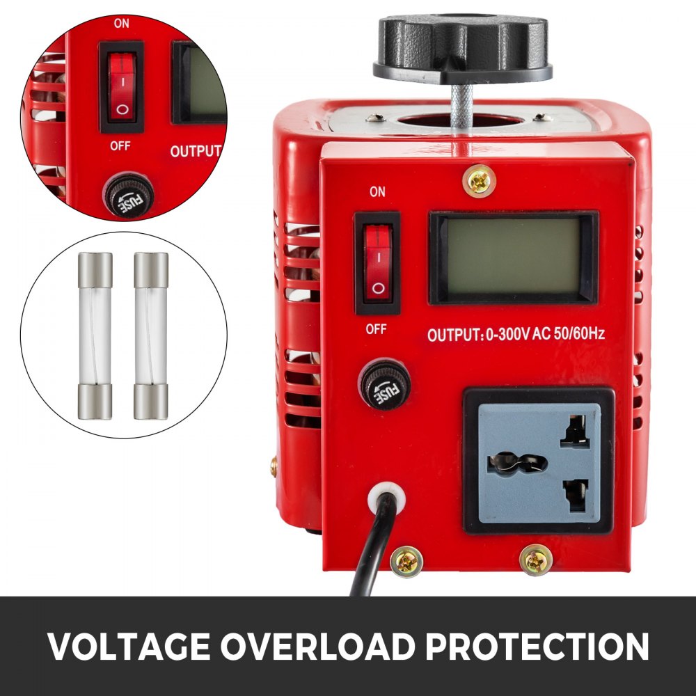 0.5kva Trasformatore Variabile Di Tensione 0-300v Regolabile Lcd Display