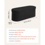 VEVOR Panca Contenitore Ovale Cassapanca Portaoggetti Pouf Organizzatore Contenitore Carico 299,37 kg per Letto con Ampio Spazio di Stoccaggio, per Camera da Letto, Ingresso, Nero, Ovale