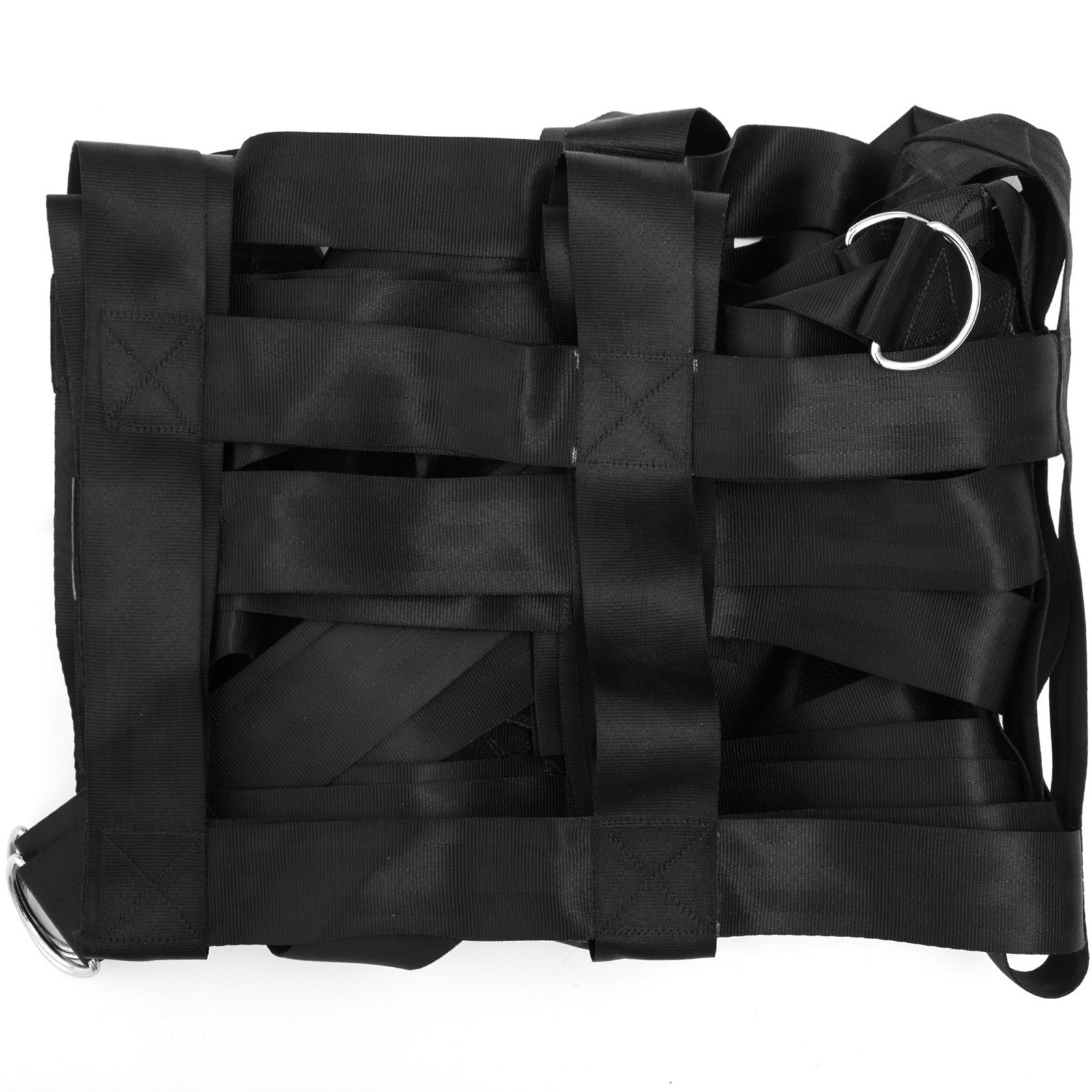 VEVOR Rete di Carico per Tetto da Auto 168x128 cm Griglia di Carico per Cassone di Camioncino con Fibbie a Camma Ganci a S Cinghia Incrociata Griglia Portapacchi per Rimorchio SUV