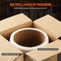 VEVOR Rotolo per Reggia in Corda Intrecciata da Imballaggio 200 m x 12,7 mm x 0,8 mm Reggia Portatile Resistente Resistenza alla Rottura 400 kg Rotolo per Reggia per Pallet per Carichi Pesanti, Bianco