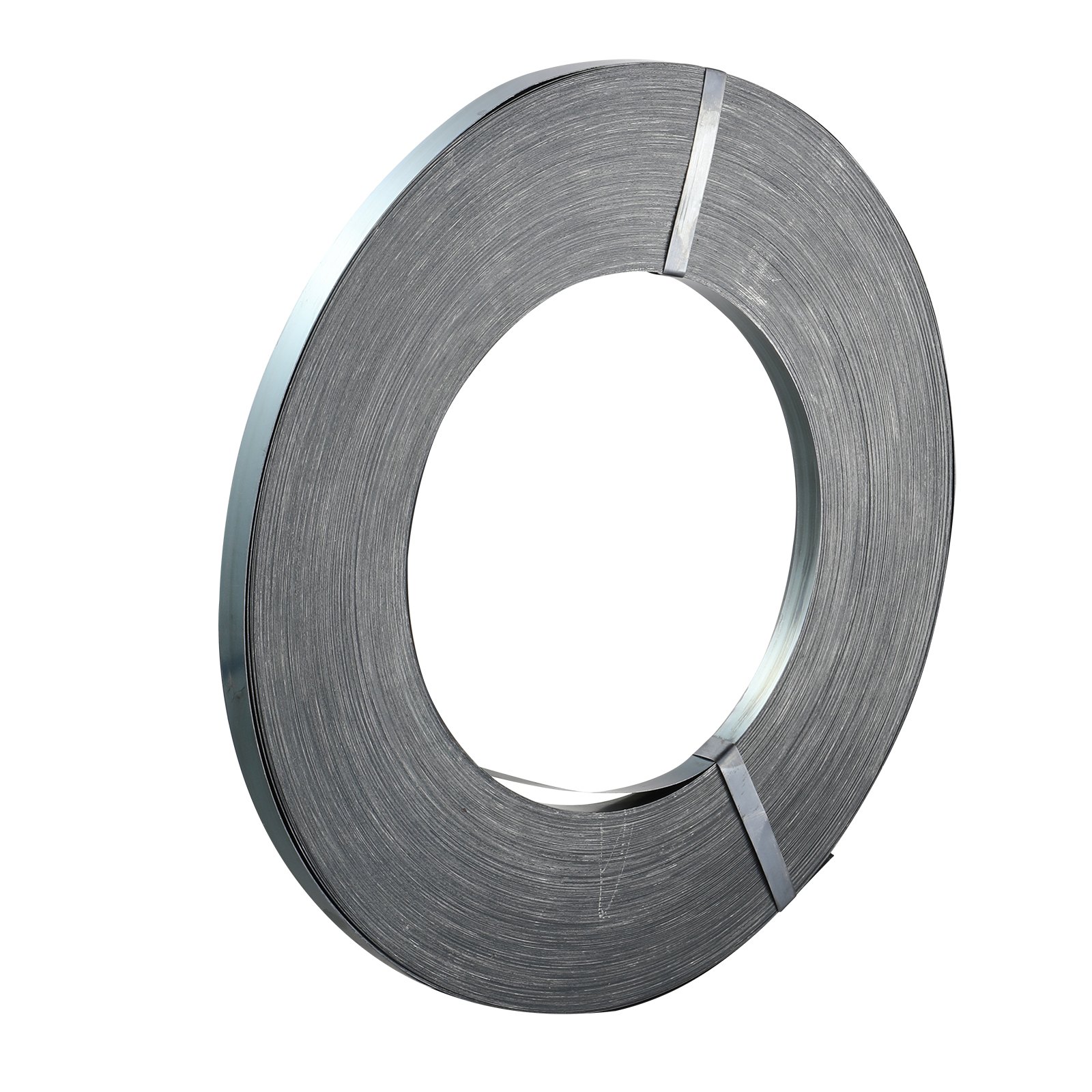 VEVOR Rotolo di Reggia per Imballaggio in Acciaio, 500 m x 19 mm x 0,55 mm Reggia Metallica Portatile Resistente, Resistenza alla Rottura 770 kg Rotolo per Reggia per Pallet per Carichi Pesanti, Nero