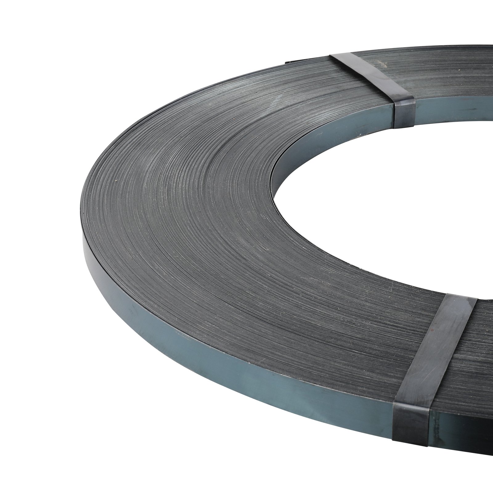 VEVOR Rotolo di Reggia per Imballaggio in Acciaio, 500 m x 19 mm x 0,55 mm Reggia Metallica Portatile Resistente, Resistenza alla Rottura 770 kg Rotolo per Reggia per Pallet per Carichi Pesanti, Nero