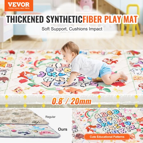 Tappetino da gioco pieghevole per bambini, Tappetino reversibile per Tappetino da gioco pieghevole per bambini, Tappetino reversibile per
