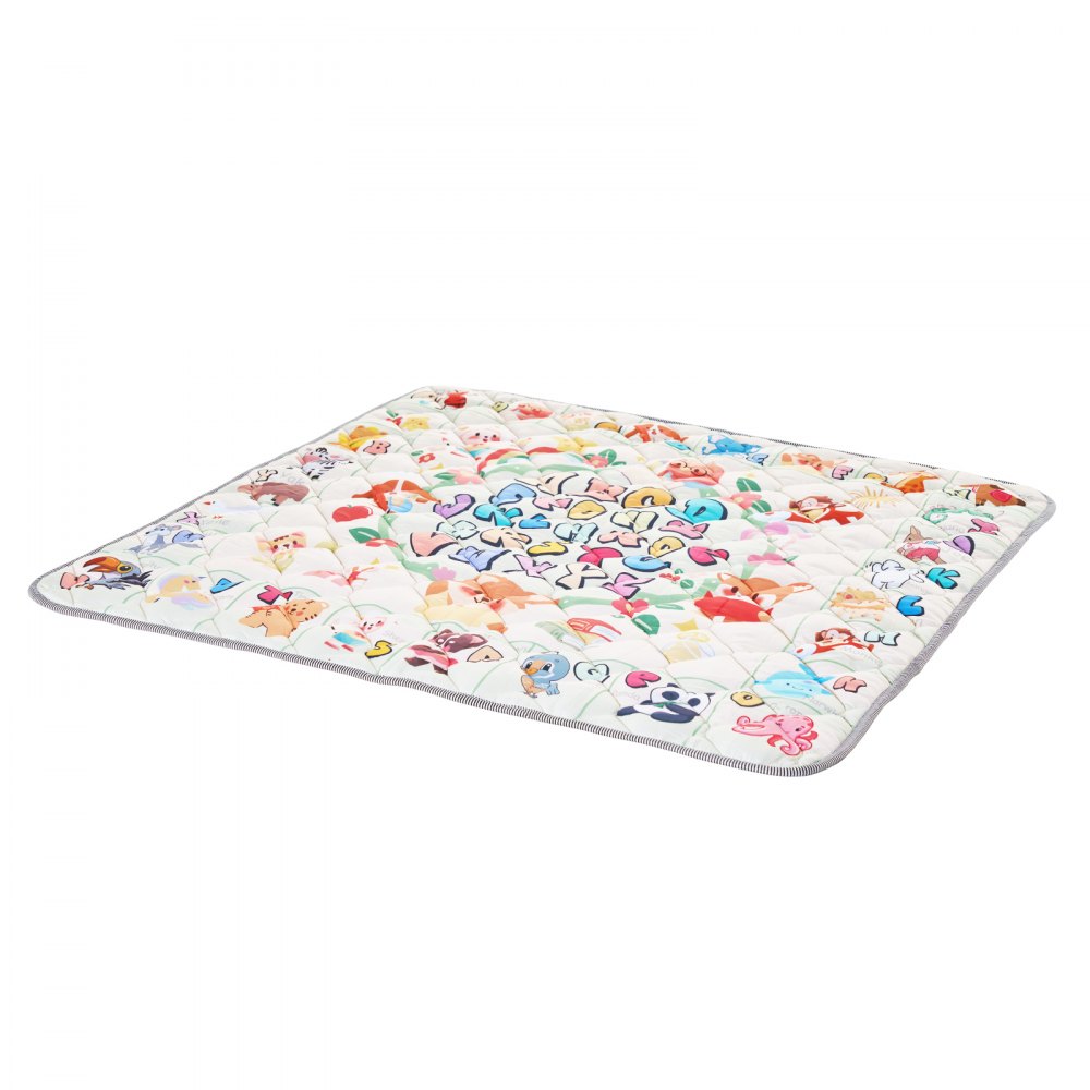 VEVOR Tappetino da Gioco per Bambini 1270 x 1270 x 20 mm Tappetino per Gattonare Antiscivolo in Un Pezzo Morbido Ispessito, Tappeto Gioco per Attività Impermeabili per Neonati, Lavabile in Lavatrice
