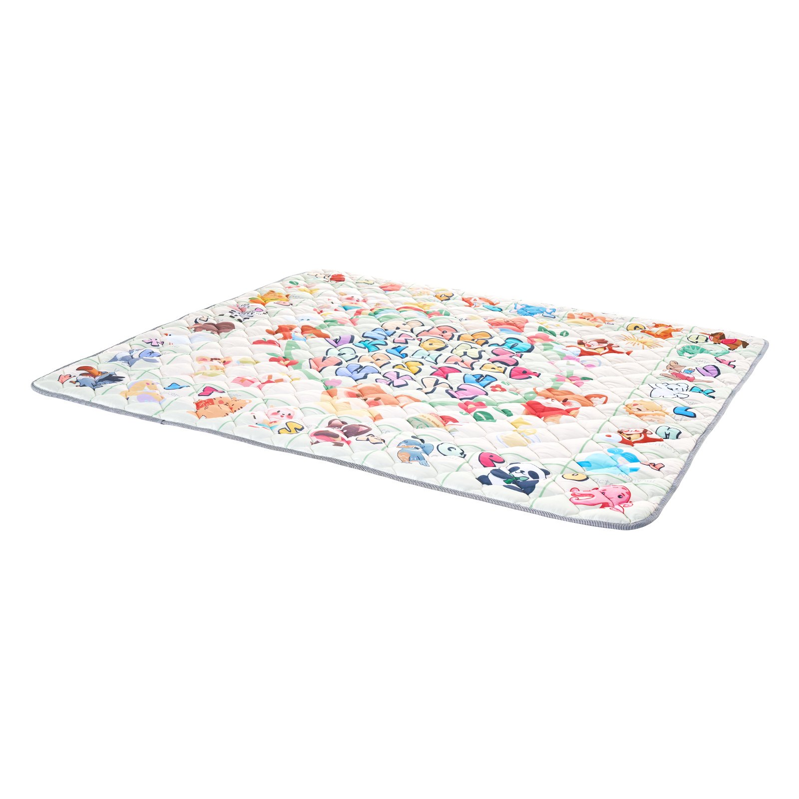 VEVOR Tappetino da Gioco per Bambini 1500 x 1800 x 20 mm Tappetino per Gattonare Antiscivolo in Un Pezzo Morbido Ispessito, Tappeto Gioco per Attività Impermeabili per Neonati, Lavabile in Lavatrice