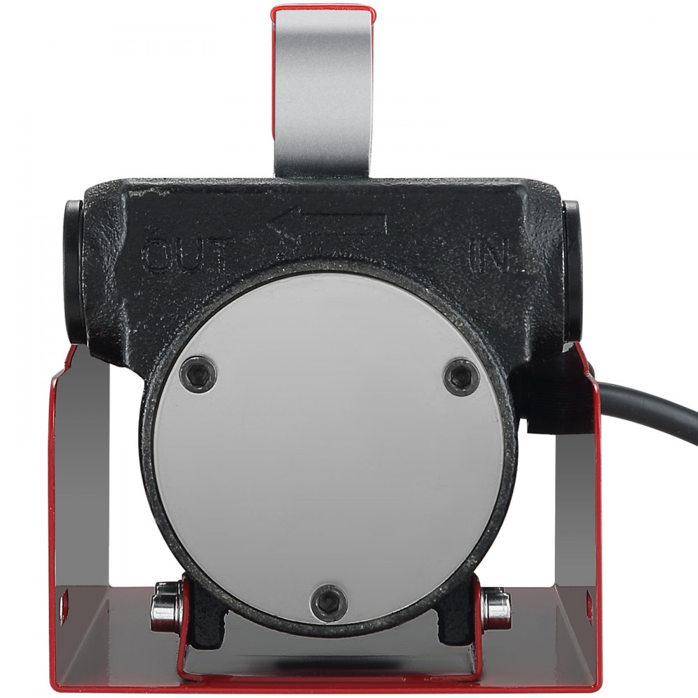 VEVOR Pompa Travaso per Diesel CC12V Portata 37,8L/min Portatile per Trasferimento Carburante nell'Officina, Pompa per Trasferimento del Diesel Cherosene Prevalenza Max. 8m in Lega di Alluminio Ghisa