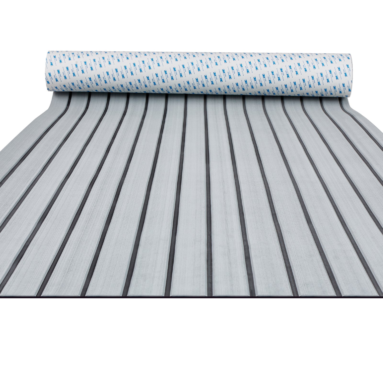VEVOR Pavimento per Barca in Schiuma EVA Coperta per Barca 2400x900x6mm Pavimento Autoadesivo Antiscivolo 21600cm² Tappeto Marino per Barche Yacht Pontoni Coperte per Kayak