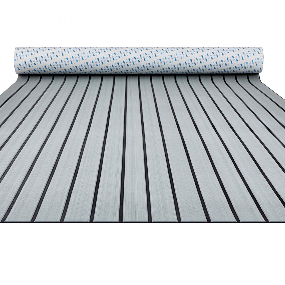 VEVOR Pavimento per Barca in Schiuma EVA Coperta per Barca 2400x1160x6mm Pavimento Autoadesivo Antiscivolo 27840cm² Tappeto Marino per Barche Yacht Pontoni Coperte per Kayak